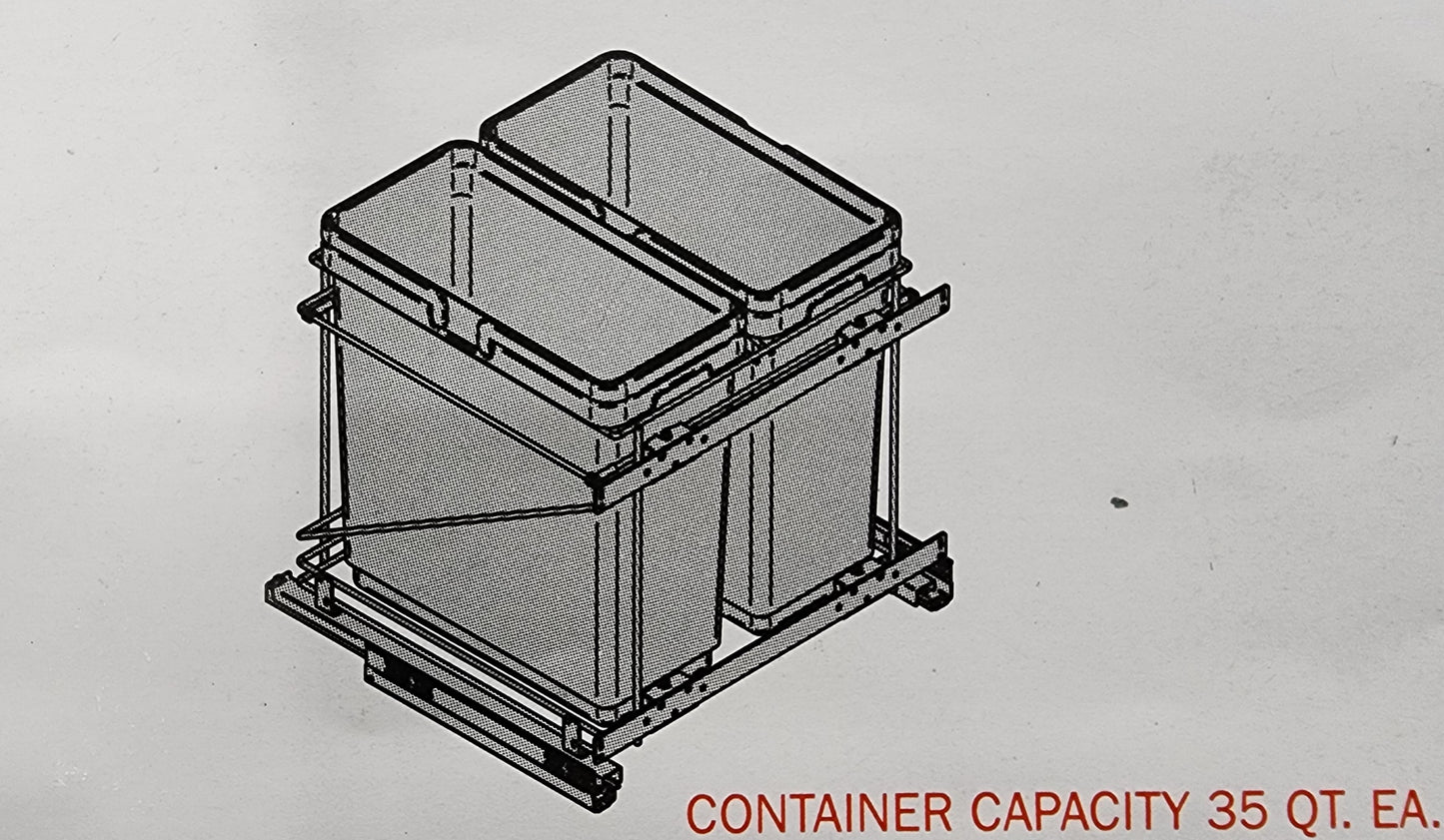 35 QT WASTE BIN 21''