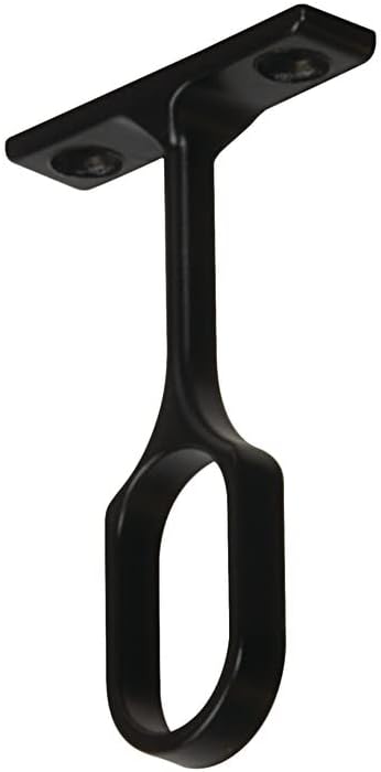 Oval Rod Hanger Socket Matte Black (each)