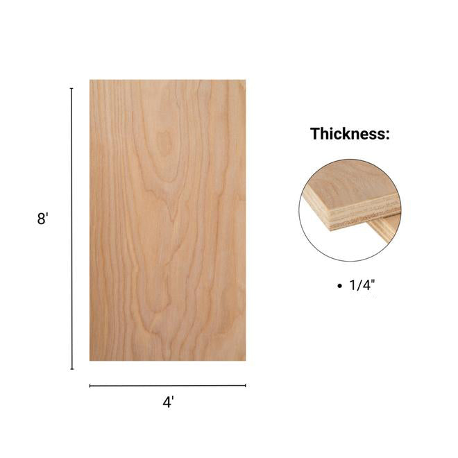 4x8 Imported White Birch  Prefinish UV 1F.