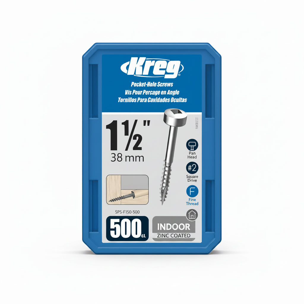 Zinc Pocket-Hole Screws Fine SPS-F150-500