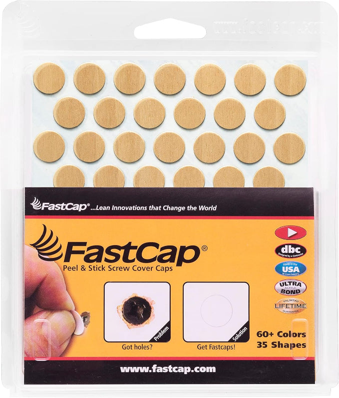 FastCap -Birch Screw Hole Covers, 9/16''
