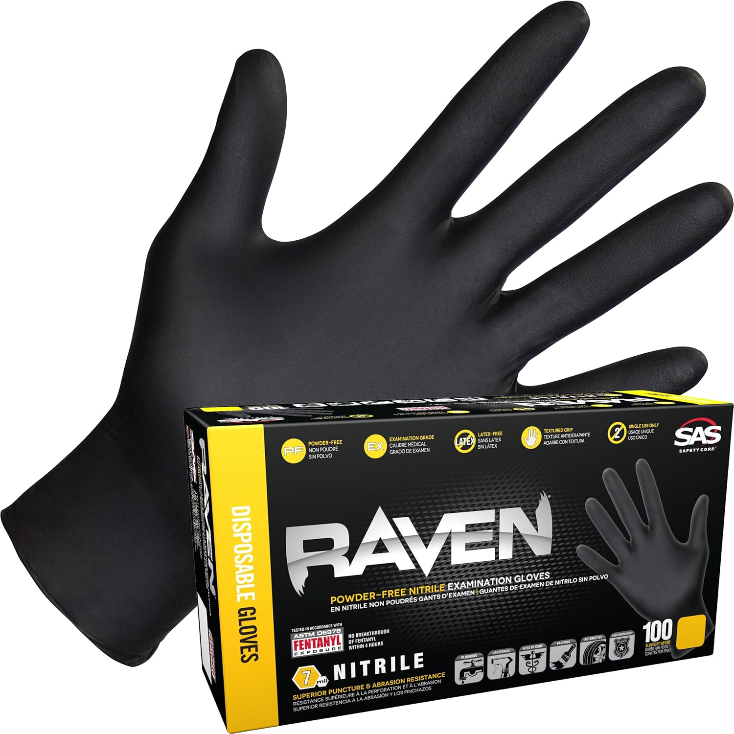 Black Nitrile Glove Powder Free.
