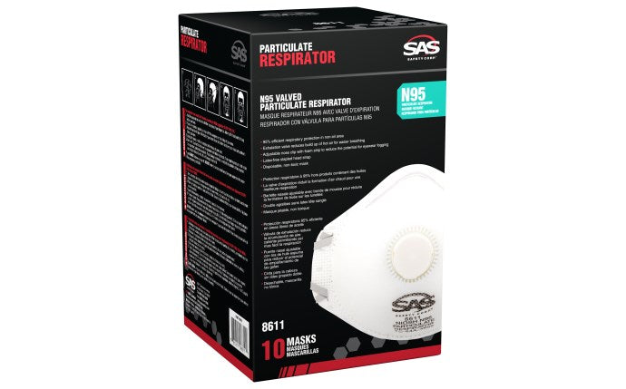 N95 Face Mask Valved Particulate (10/bx)