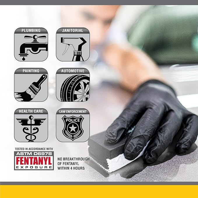 Black Nitrile Glove Powder Free.