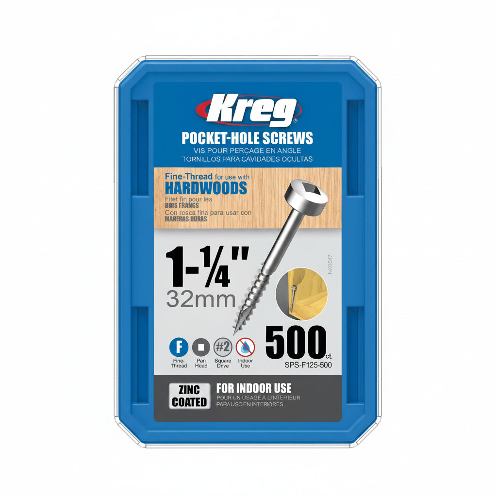 Zinc Pocket-Hole Screws Fine  SPS-F125-500