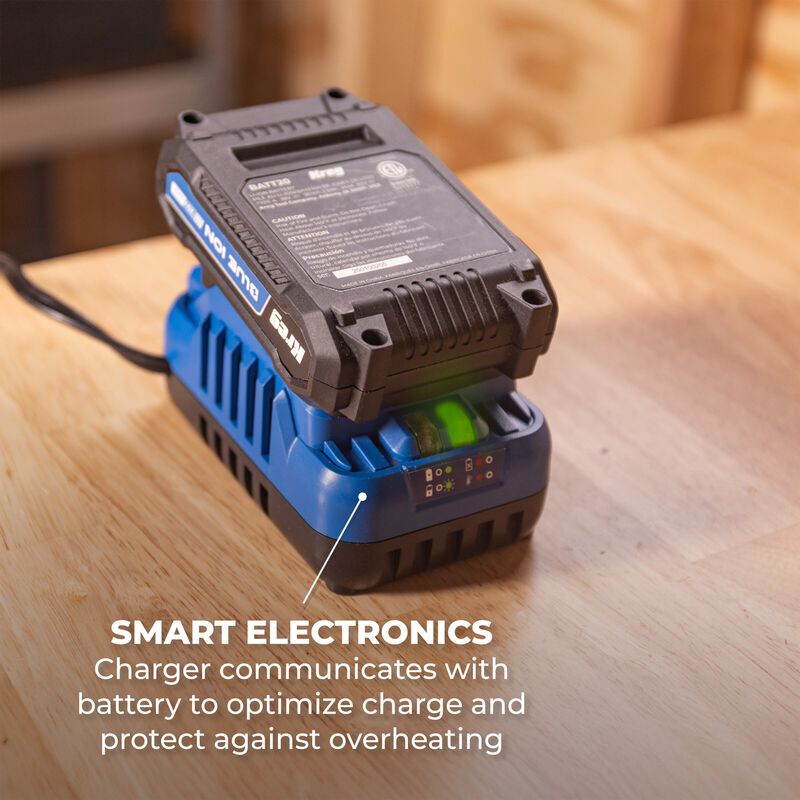 Kreg 20V Blue Ion™ Battery and Charger Starter Kit - 2.0Ah - BCB2A20A