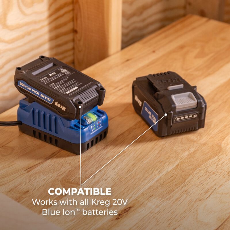 Kreg 20V Blue Ion™ Battery and Charger Starter Kit - 2.0Ah - BCB2A20A
