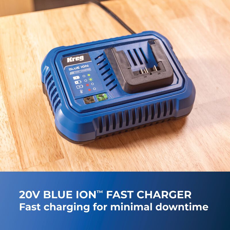 Kreg 20V Blue Ion™ Fast Charger - CRGR401A