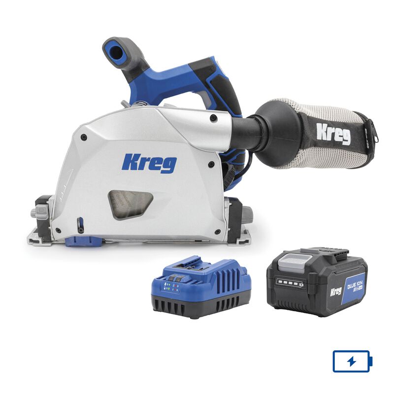 Kreg 20V Ionic Drive™ 6 1/2" Plunge-Cut Track Saw Kit - KPTBPS100A
