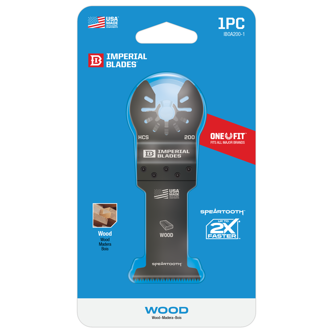 One Fit 1-3/8" Speartooth Fast Cut Wood Blade IBOA200