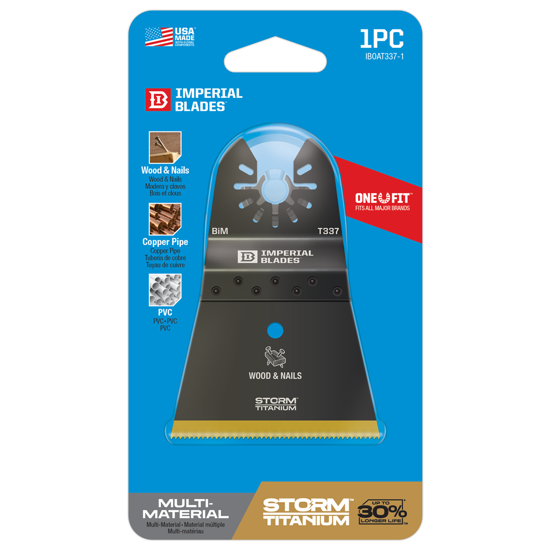 One Fit 2-1/2″ Storm Titanium Wood & Nails Blade IBOAT337