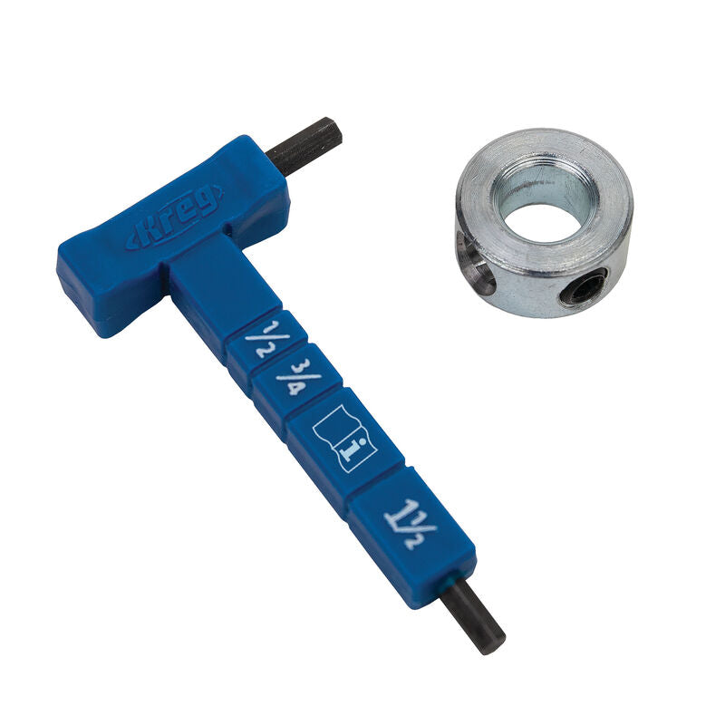 Easy-Set Stop Collar & Material Thickness Gauge/Hex Wrench Kit #KPHA330