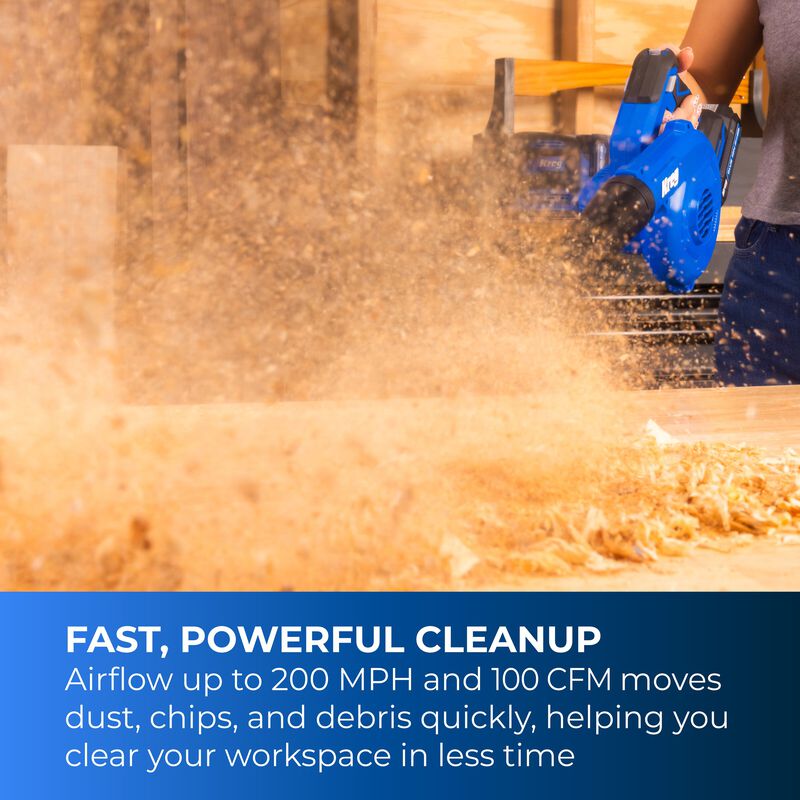 Kreg 20V Ionic Drive™ Shop Blower (Tool Only) - KPTCB100B