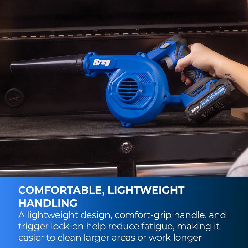 Kreg 20V Ionic Drive™ Shop Blower (Tool Only) - KPTCB100B