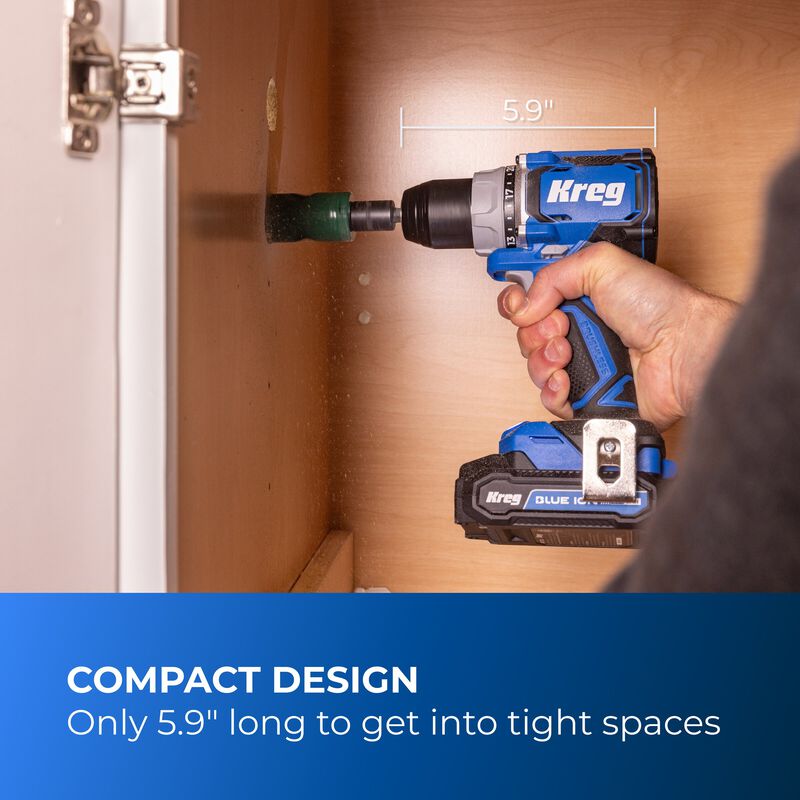 Kreg 20V Ionic Drive™ 1/2" Compact Drill (Tool Only) - KPTDR050A