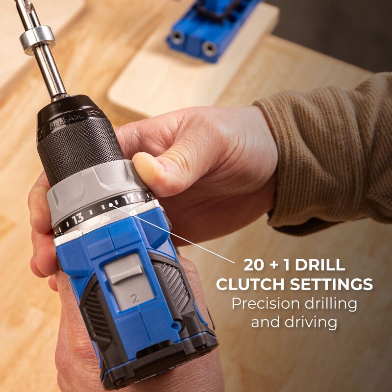 Kreg 20V Ionic Drive™ 1/2" Compact Drill (Tool Only) - KPTDR050A