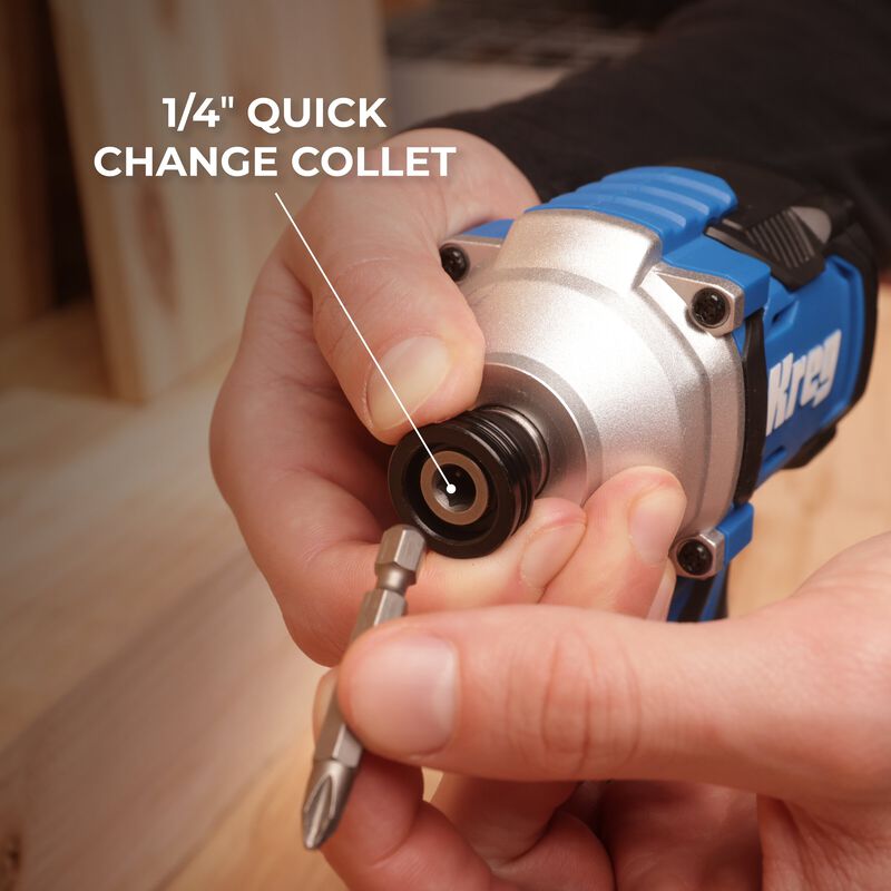 Kreg 20V Ionic Drive™ 1/4" Compact Impact Driver (Tool Only) - KPTDV025A