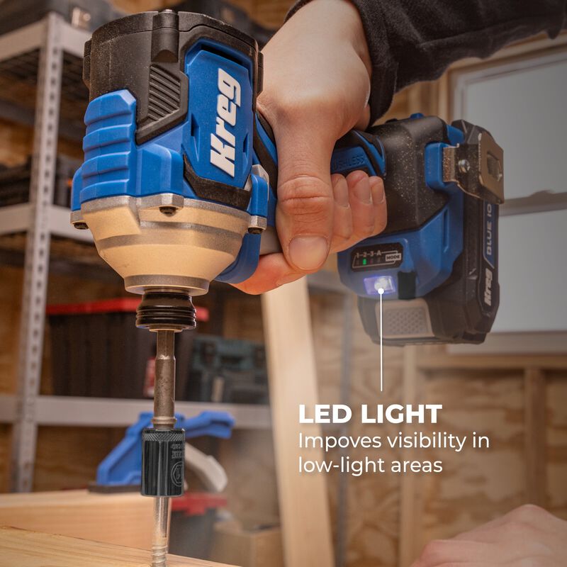 Kreg 20V Ionic Drive™ 1/4" Compact Impact Driver (Tool Only) - KPTDV025A