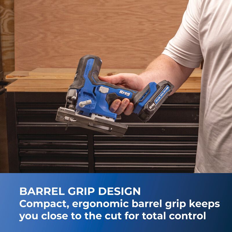 Kreg 20V Ionic Drive™ Barrel Grip Jigsaw (Tool Only) - KPTJS100A