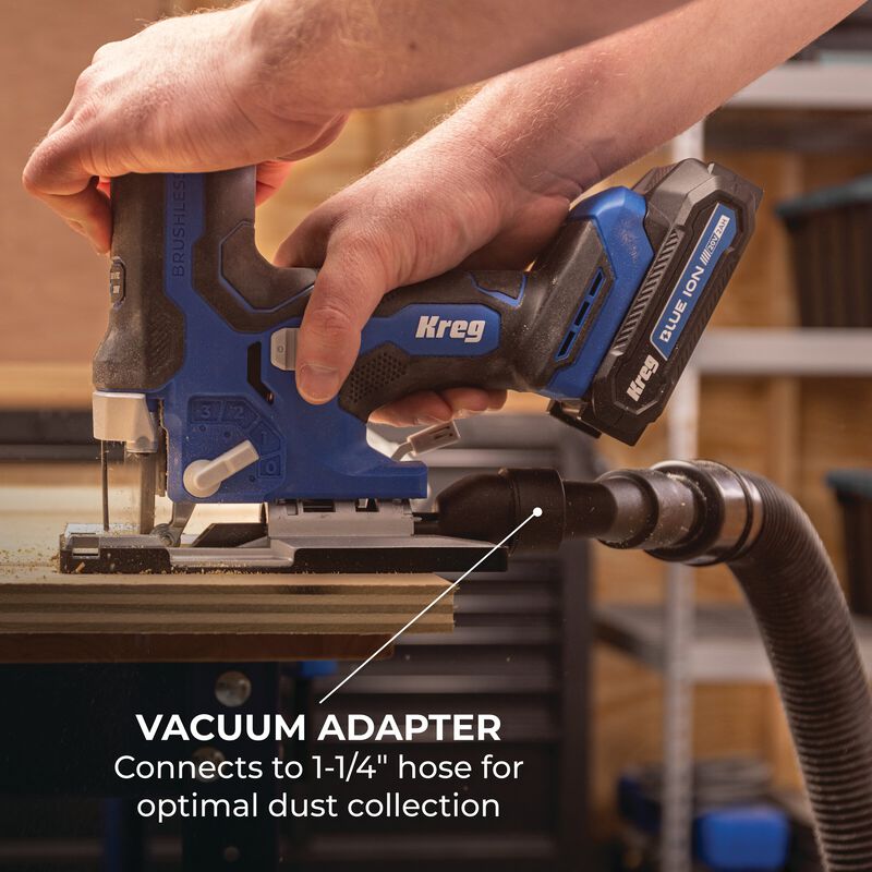 Kreg 20V Ionic Drive™ Barrel Grip Jigsaw (Tool Only) - KPTJS100A