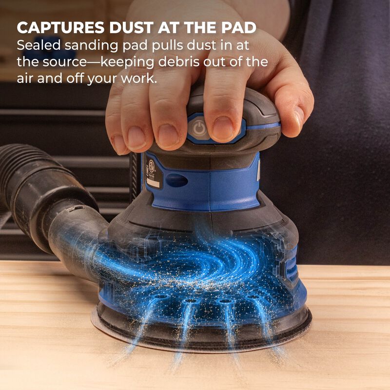 Kreg 20V Ionic Drive™ 5" Random Orbit Sander (Tool Only) KPTRS500A