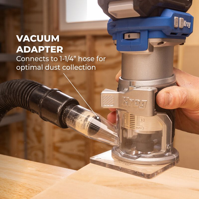 Kreg 20V Ionic Drive™ 1/4" Trim Router (Tool Only)  KPTRT025A