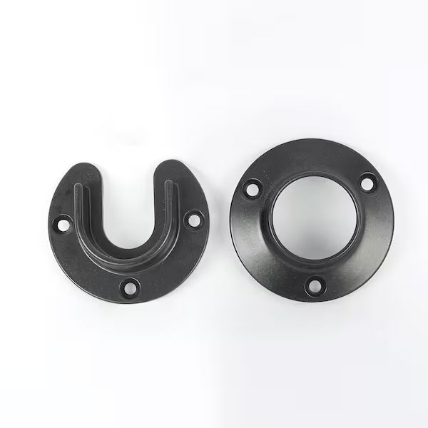 1-9/16" Round Socket Black Matte (Set)