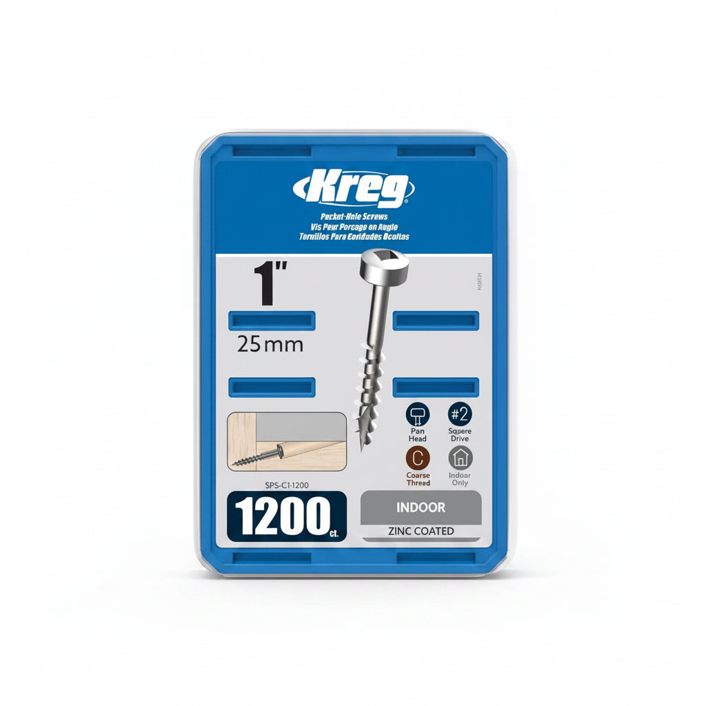 Zinc Pocket-Hole Screws Coarse