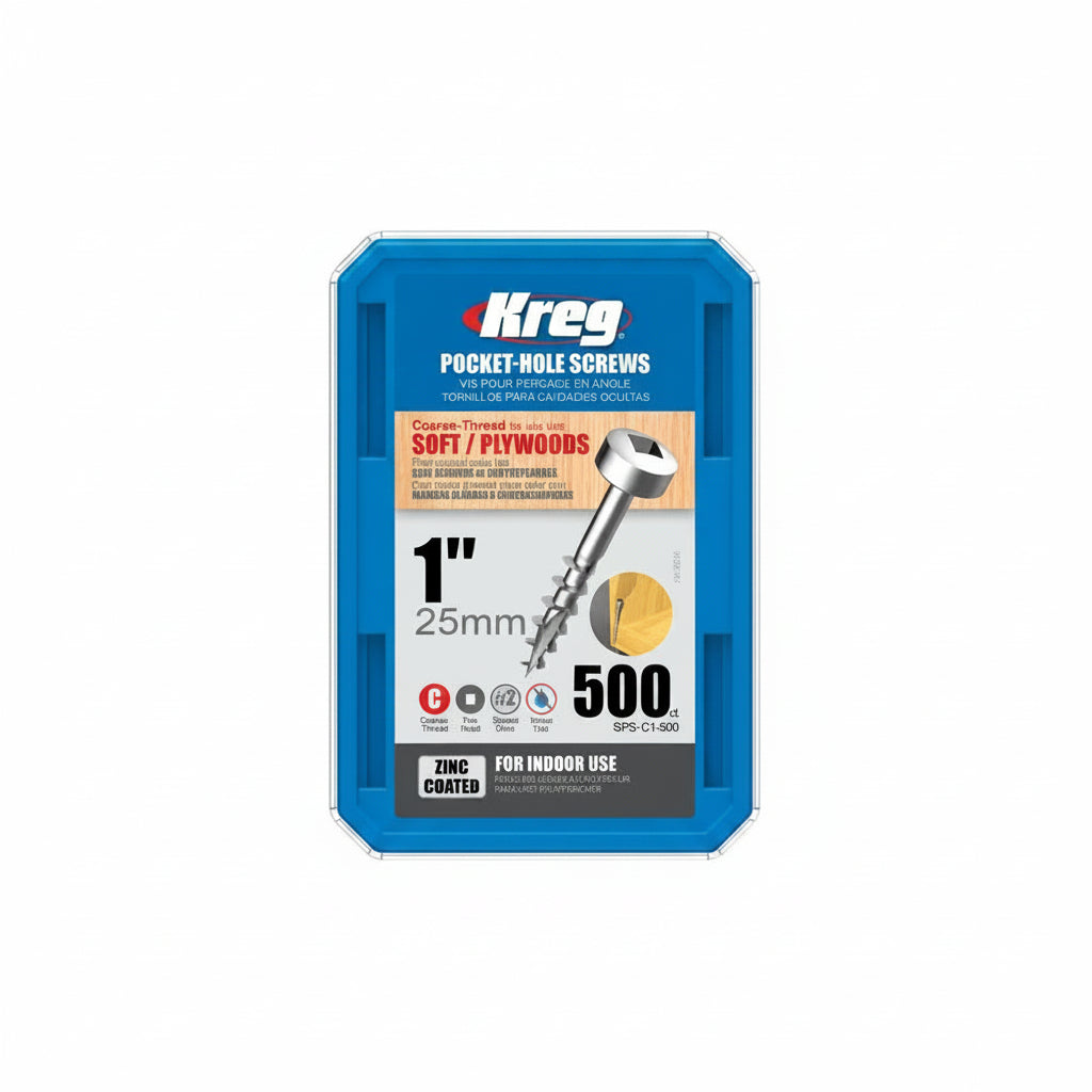 Zinc Pocket-Hole Screws Coarse